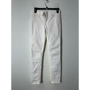 DL 1961 Emma Power Legging White Jean Sz 25